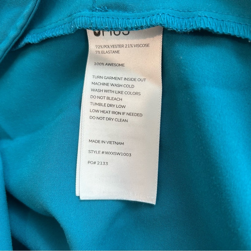 Figs Scrubs set, teal green, large Rafaela top, large tall joggers high waisted - Picture 4 of 8